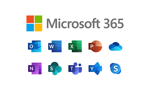 Microsoft 365 Office toepassingen Word Excel Powerpoint Outlook